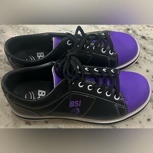 BSI Bowling Shoes US Size 7.5 Black and Purple